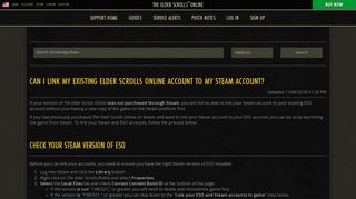 Can I link my existing Elder Scrolls Online account to my Steam ...