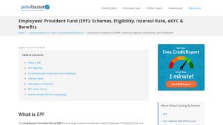 Employees' Provident Fund (EPF): Schemes, Eligibility, Interest Rate ...