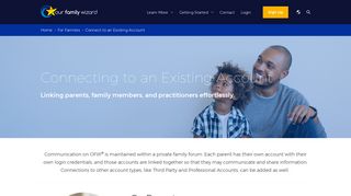 Connecting to an Existing Account - Our Family Wizard