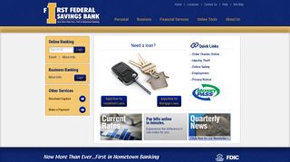 First Federal Savings Bank - First in Hometown Banking