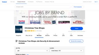 Working at Christmas Tree Shops: 127 Reviews about Job Security ...