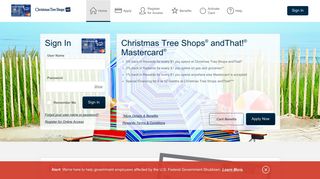 Christmas Tree Shops® andThat!® Mastercard® - Manage your ...