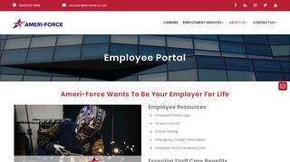 Employee Portal | Ameri-Force | Professional Staffing Services