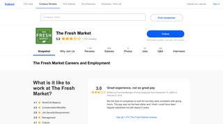 The Fresh Market Careers and Employment | Indeed.com