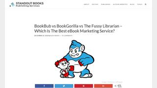 Bookbub vs BookGorilla vs The Fussy Librarian - Which is the best?