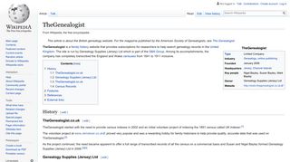 TheGenealogist - Wikipedia