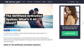 The Girlfriend Activation System: What's It All About? - The Social Man