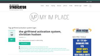 girlfriend activation system login | My IM Place SYNDICATOR