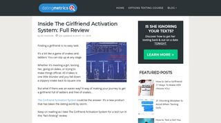 Inside The Girlfriend Activation System: Full Review - Dating Metrics