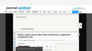 Tippecanoe Library's vegetarian cookbook club members share tips ...