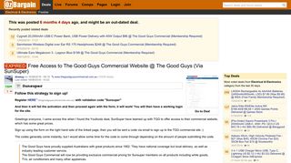 Free Access to The Good Guys Commercial Website @ The Good ...