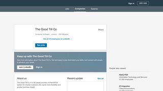 The Good Till Co | LinkedIn