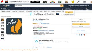 Amazon.com: The Great Courses Plus: Appstore for Android