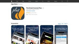 The Great Courses Plus on the App Store - iTunes - Apple