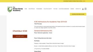 Chembur ICSE Admissions | The Green Acres Academy