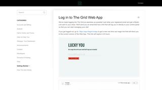 Log in to The Grid Web App - The Grid Help