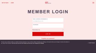 Login To Your Account | Virgin Active