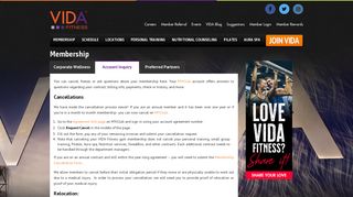 VIDA Fitness Account Inquiry | Gym Membership & Cancellation | VIDA ...