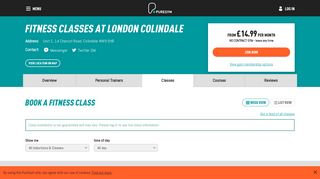 Fitness Classes in London Colindale | PureGym