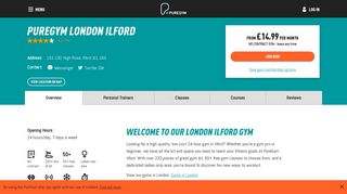 24 Hour Gyms in London Ilford from £14.99 | PureGym