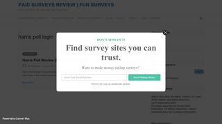 harris poll login | Paid Surveys Review | Fun Surveys