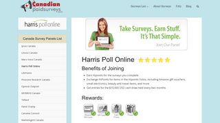 Harris Poll Online – Canadian Paid Surveys