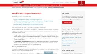 Premium Audit - Required Documents | Travelers Insurance