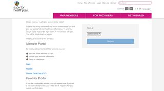 Portal for Members | Login | Superior HealthPlan