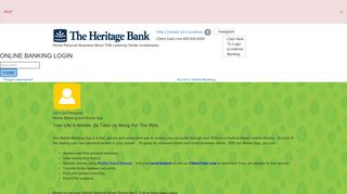 Download Mobile Banking App - The Heritage Bank