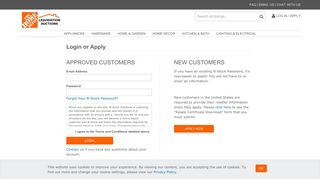 Customer Login | Official Home Depot Liquidation Marketplace