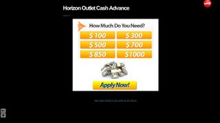 Horizon Outlet Cash Advance
