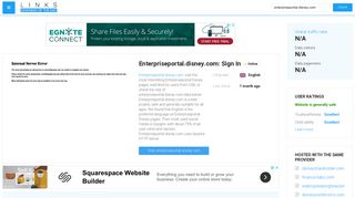 Visit Enterpriseportal.disney.com - Sign In.