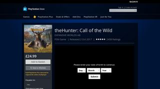 theHunter: Call of the Wild on PS4 | Official PlayStation™Store UK