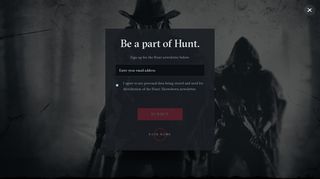Hunt: Showdown - Sign up