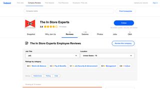 Working at The In Store Experts: Employee Reviews | Indeed.com