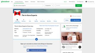 Working at The In-Store Experts | Glassdoor