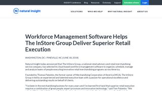 Workforce Management Software Helps The InStore Group Deliver ...