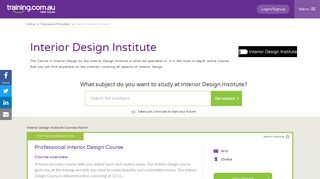 Interior Design Institute - Training.com.au