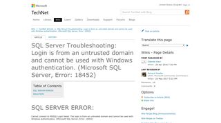 SQL Server Troubleshooting: Login is from an untrusted domain and ...