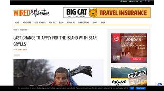 Last chance to apply for The Island With Bear Grylls - Wired For ...