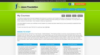 Courses – The Jason Foundation