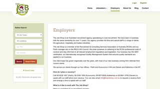 Employers | Providing Great Jobs for Australians ... - The Job Shop