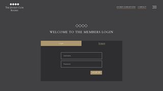 Member Login | The Jockey Club Rooms