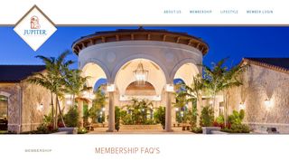 Membership FAQ's - Jupiter Country Club