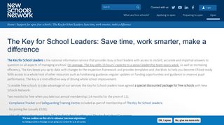 The Key for School Leaders: Save time, work smarter, make a ...