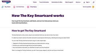 How The Key Smartcard works | Great Northern