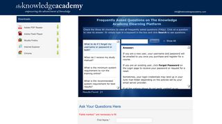 Online Support - The Knowledge Academy