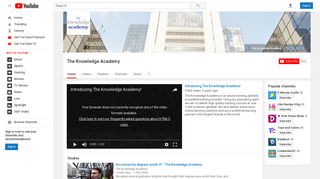 The Knowledge Academy - YouTube