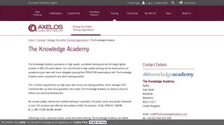 The Knowledge Academy - Axelos