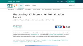 The Landings Club Launches Revitalization Project - PR Newswire